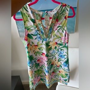 WOMENS TOMMY BAHAMA TROPICAL PRINT ATHLETIC DRESS SKORT Size S/M 🌴🌺 NWT